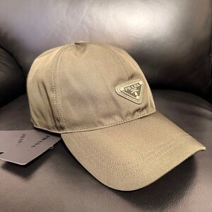 NEW PRADA GREEN RE-NYLON BASEBALL CAP UNISEX ONE SIZE